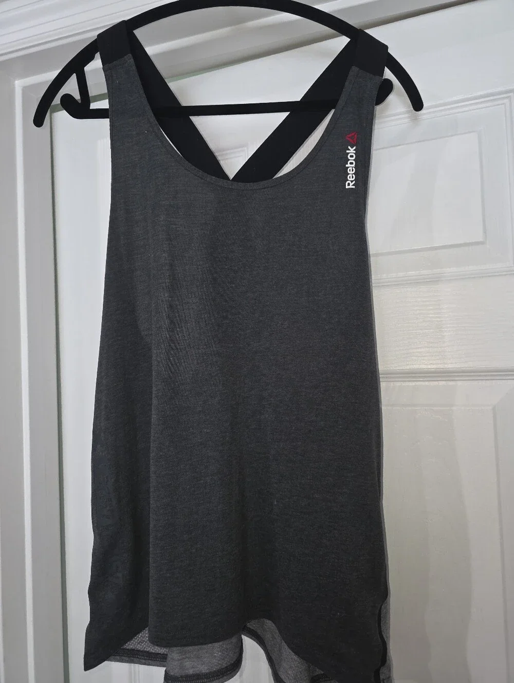 Reebok Dark Gray Crossback Women's Tank Top